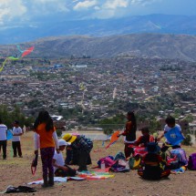 On top of Acuchimay hill with Ayacucho in the background
